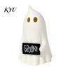 Atmospheric Night Light Halloween Up Ghost Figurine, Cute Small Resin Statue, Spooky Desktop Detachable Logo Tag Ornament for Table Mantel Shelf