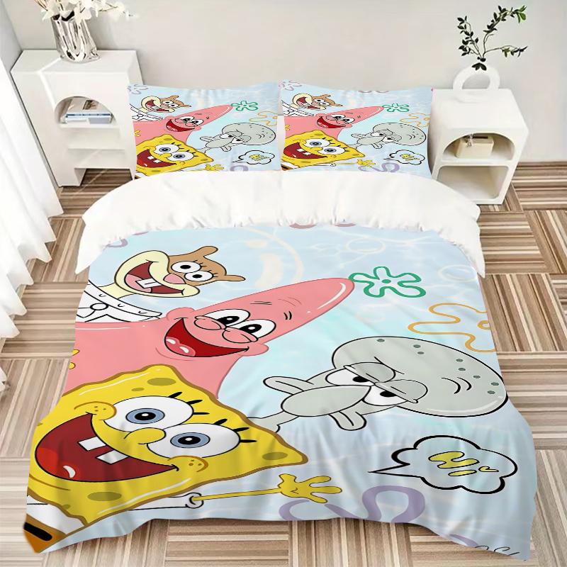 3Pcs Underwater Friends Adventure Bedding Sets For All Sizes New 3D Printed Bed Cover Comforter Duvet Cover Pillowcase Bedroom Decoration