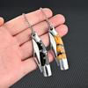 Portable Mini Pocket Knife Disassembly Quick Stainless Steel Wooden Handle  Keychain Folding Fruit Knife Camping Survival Tool