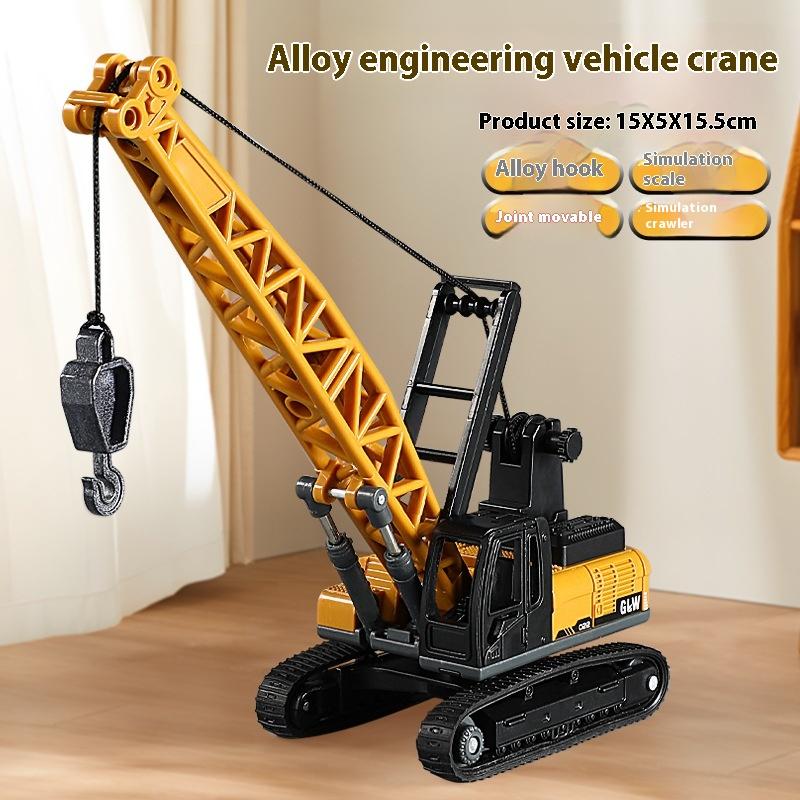 Сплав Моделирование Инженерный кран Башенный кран Модель автомобиля Подарочные украшения для торта Детские игрушки
