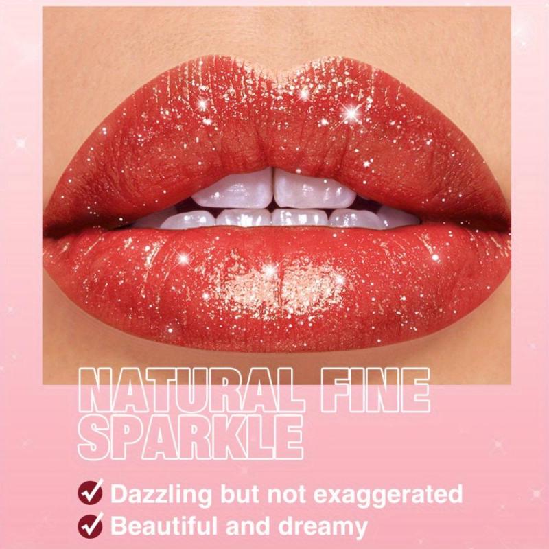 Fine Shimmering Pearlescent Lipstick Velvet Highly Pigmented Dazzling Lipstick Non-stick Cups Easy To Color Lip&Cheek Dual-use
