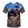 Fashion Streetwear 3d Print Man T-shirts Tractor Car Farmer Men Women Sports Casual Oversized Tees Tops Clothing