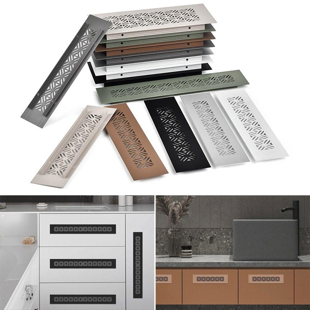 Rectangle Vents Cover Aluminum Alloy Hole Ornaments Ventilator Grille Cover Furniture Hardware