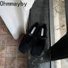 Дизайнерские винтажные туфли-лодочки для женщин Mary Jane, модные туфли с квадратным носком, весенние повседневные балетки 2025 года