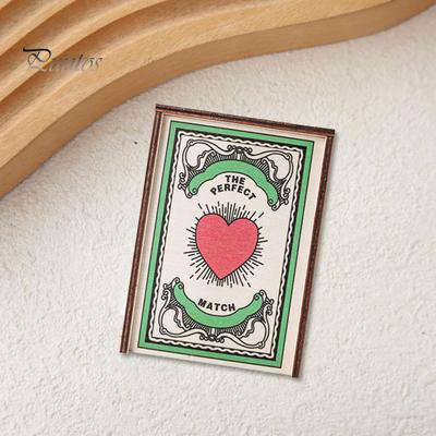 Персонализированный монограммный спичечный коробок Компактный дизайн Портативный деревянный спичечный коробок Юбилей Свадьба Принадлежности