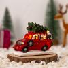 New Christmas Luminous Pickup Truck Car Christmas Ornament With Light Resin Crafts Gift Ornament