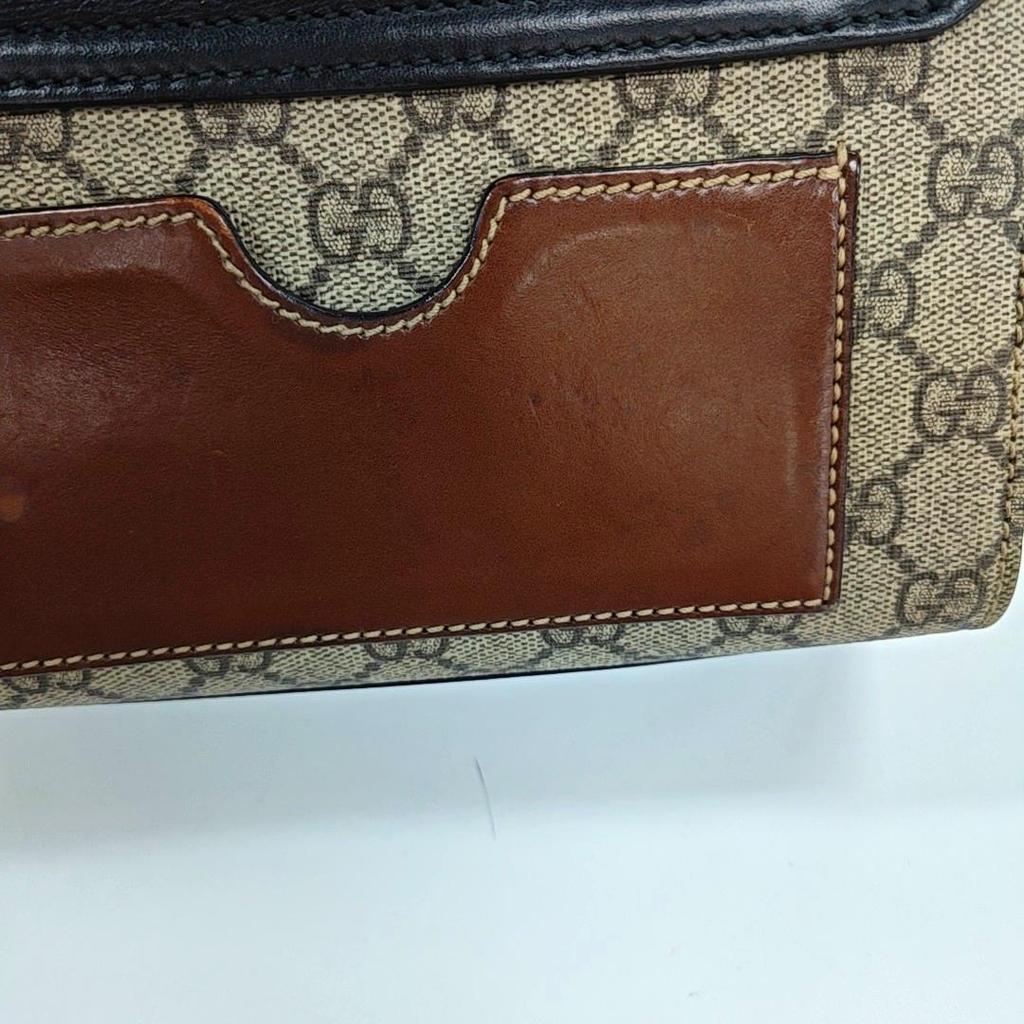 [Pre-Owned] Padlock Moonlight Treasure Box Series Metal Lock Logo Canvas And Leather Crossbody Bag Small - Good #BEMNT5