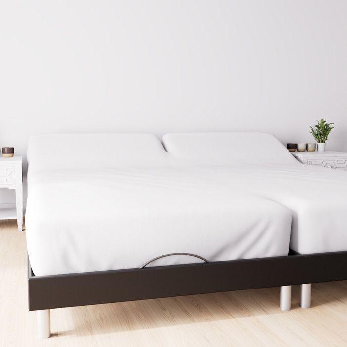 Protège matelas - Soleil d'ocre - MOLLETON 80x200 cm en coton forme drap housse
