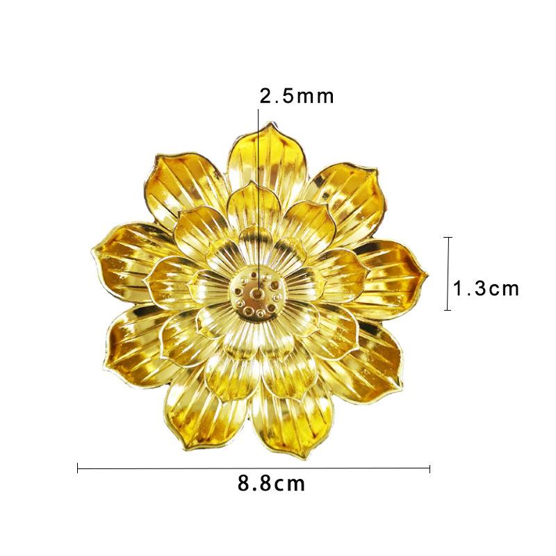 Держатель для курильницы из сплава, буддийская тарелка лотоса, украшение для дома