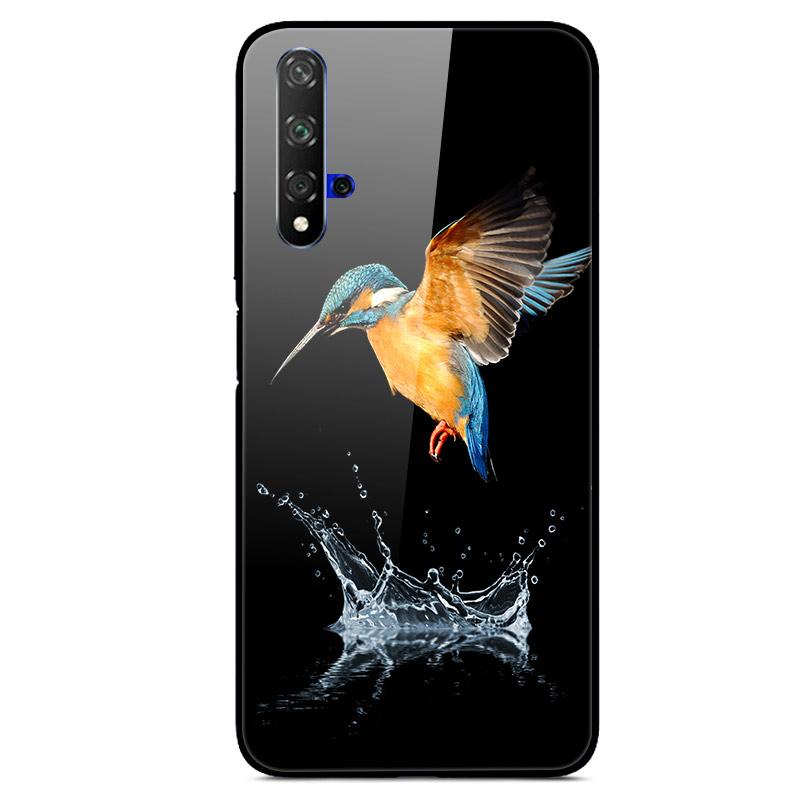 For Huawei Nova 5T Case Tempered Glass Cover 3D Cat Printing Case For Huawei Nova 5T 2019 5 T Phone Case For Huawei Nova5T Cover