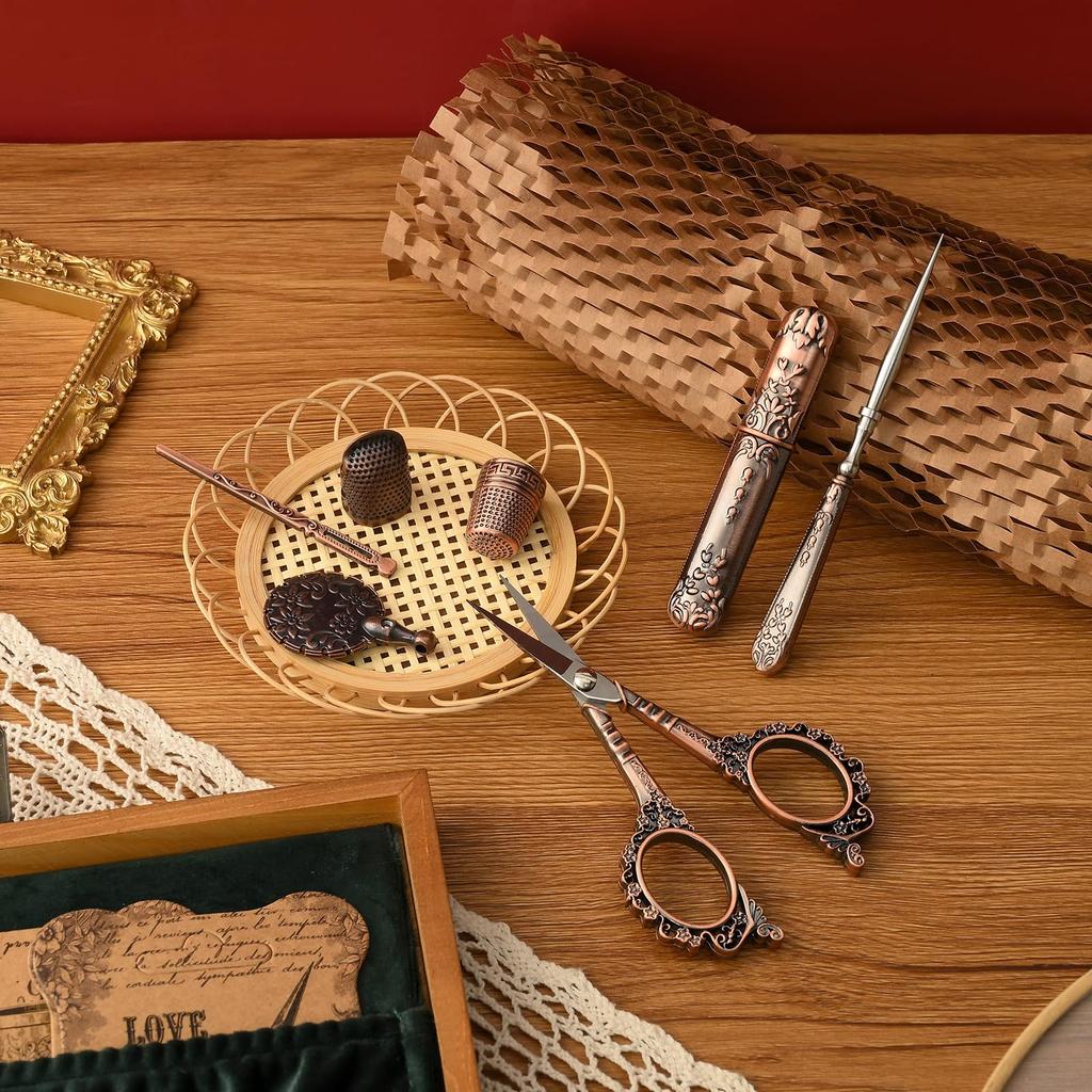 Ножницы для вышивания деревянные европейские антикварные винтажные швейные ремесла нитки для резки антикварный стиль шитье швейный набор своими руками набор D&D, набор, ножницы,