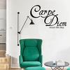Carpe Diem Seize The Day Наклейка на стену в гостиную и спальню на английском языке