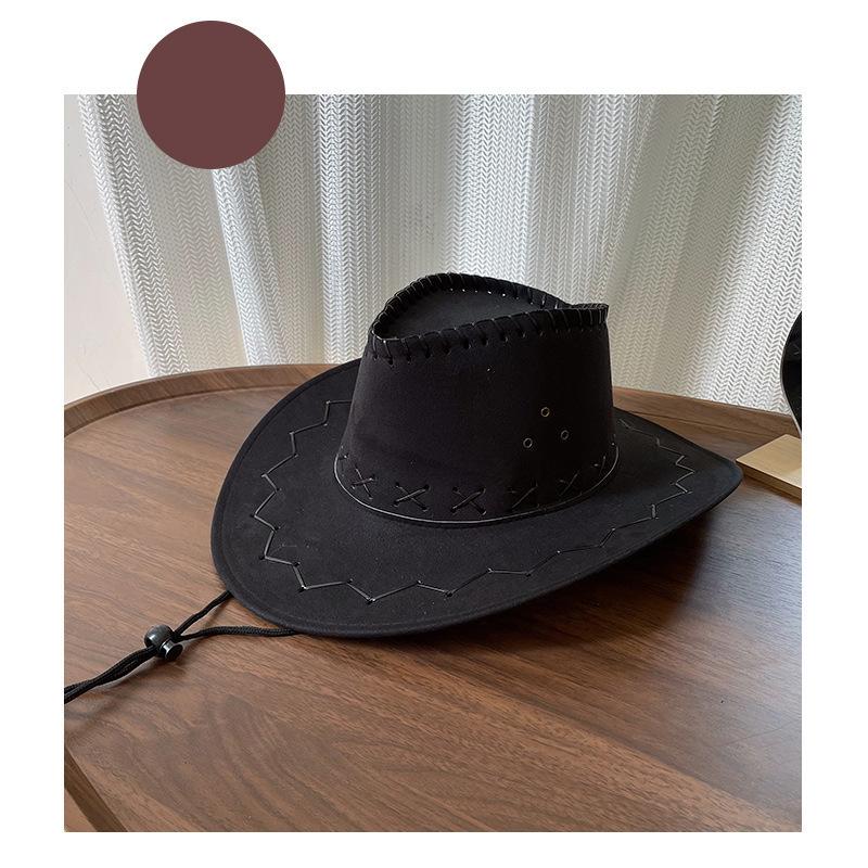 Ковбойская шляпа в западном стиле Женская летняя шляпа от солнца Шляпа для наряда Фотографическая шляпа Шляпа рыцаря Универсальная шляпа от солнца для горячей девушки