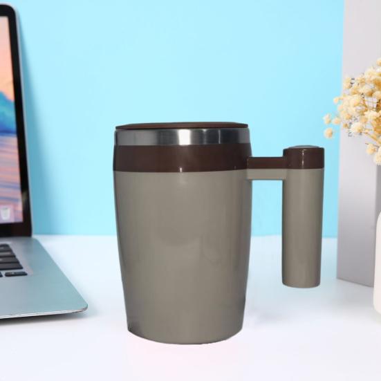 Электрическая кружка для помешивания кофе с зарядкой через USB, 380 мл, магнитная кружка для помешивания кофе, автоматическая вращающаяся металлическая кружка для смешивания для домашнего офиса