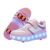 Runaway Shoes Four-wheel Skates Boys and Girls Pulley Shoes LED Light Shoes