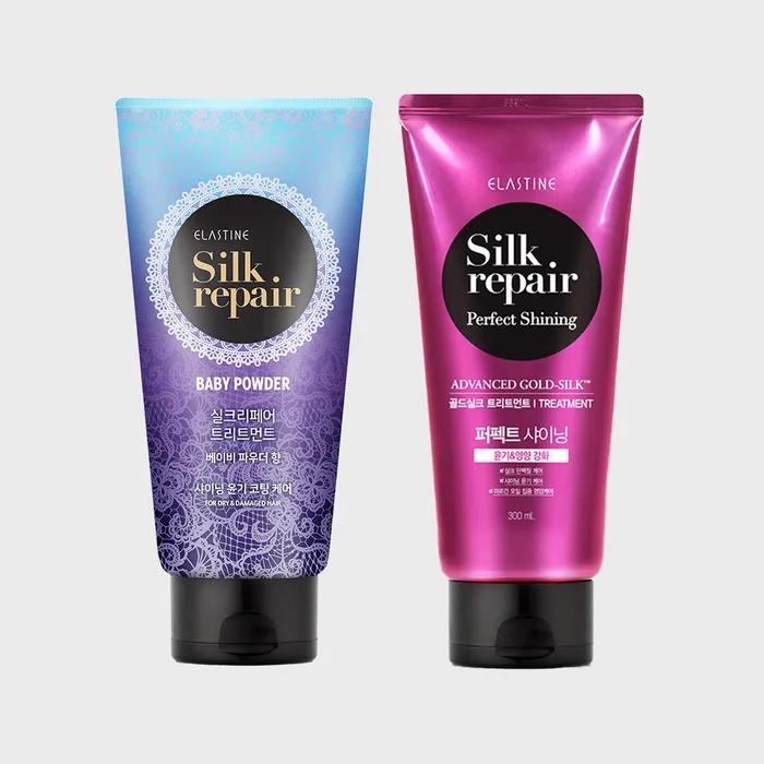 Elastin Silk Repair Treatment 300ml (Baby Powder / Shining Gold) x 2 pcs (Select 1)