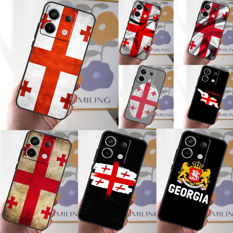 Georgia Flag Funda For Xiaomi Redmi Note 12 11 10 9 8 13 Pro Plus 12S 11S 10S 9S 10A 9C 10C 12C 13C Case