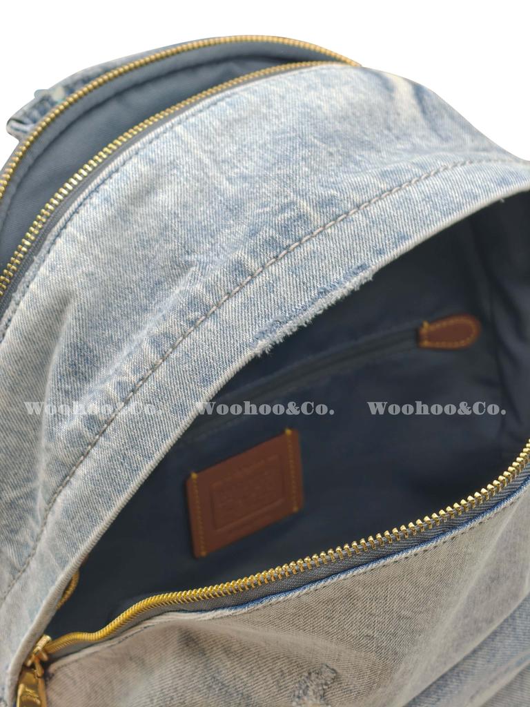 Coach Taylor Small Backpack Loved Denim Indigo CEF27-IMNIM