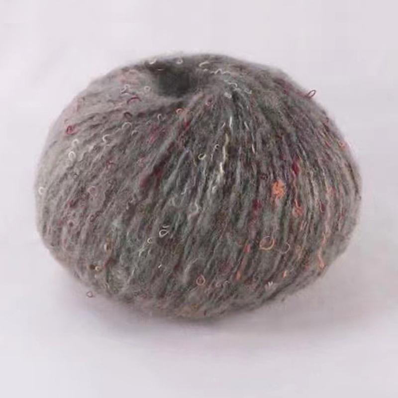 50 г/шарик для вязаного шарфа, шапки, одежды, нитки ручной работы, плюшевая мохеровая пряжа, цветная шерстяная в горошек