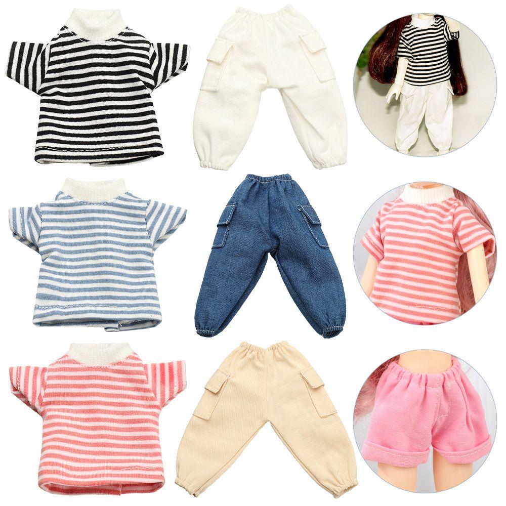 1/6 BJD Dolls Casual Wears T-shirt Doll Pants Shorts Doll Clothes Accessories Doll Jeans Trousers
