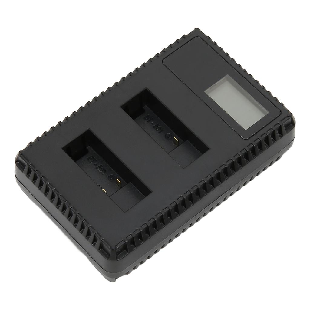 Camera Battery Charger Dual USB Chager with LCD Display for AHDBT‑501 Camera Battery