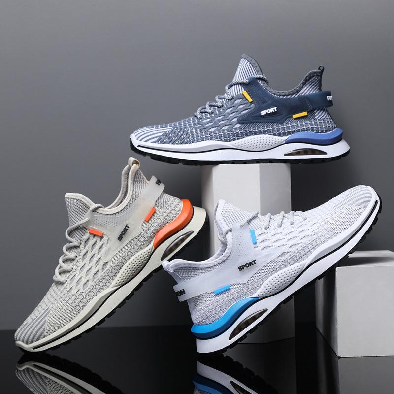 Spring and Autumn New Mesh Breathable Men's Shoes Soft soled Anti slip Running Sports and Leisure Shoes