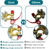 2PCS Battery Terminal Connectors, 4 Way Quick Release Disconnect Battery Terminals, Positive Negative Battery Cable Ends For SAE/JIS Type A Posts By