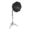 Andoer Studio Photography Softbox Kit with 70cm/28in Octagon Photography Softbox X 1 + 2.1M Metal