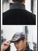 Men's Genuine Leather Duckbill Hat – Stylish, Warm, Thickened Cowhide Beret for Middle-Aged and Elderly (Autumn/Winter)