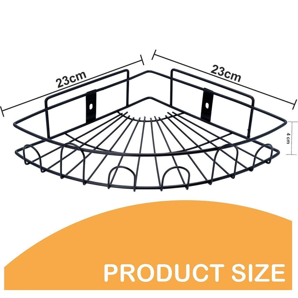 Органайзер для ванной без сверления Полка для ванной Самоклеящаяся || Подставка для угла Держатель для шампуня для аксессуаров для ванной комнаты - Многоцелевой