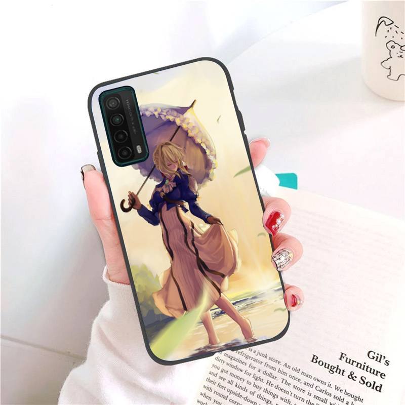 Фиолетовый чехол для телефона Evergarden для Honor 7A Pro 7C 10i 8A 8X 8S 8 9 10 20 Lite, силиконовый чехол