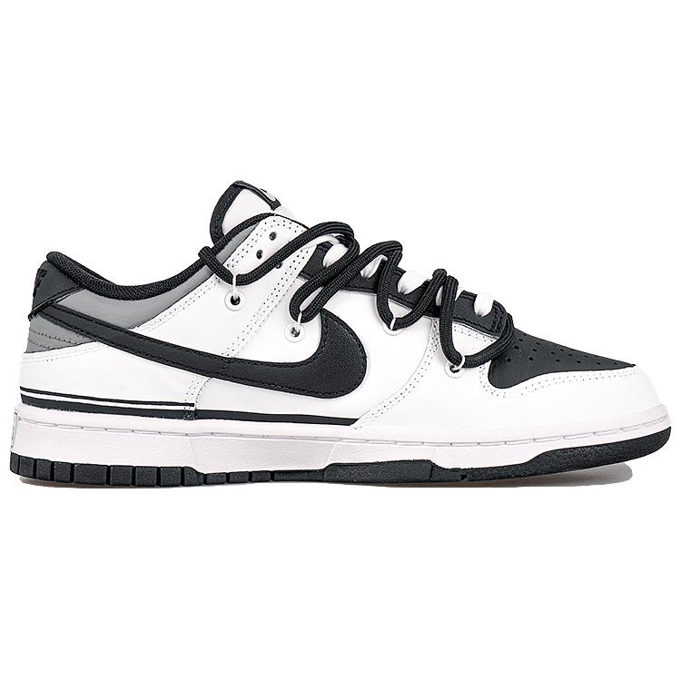 Nike Кроссовки Dunk RISK Racing Theme, Акияма Нескользящие Легкие Низкие Кеды для Скейтборда Мужские Черно-Белые DJ6188-002(Команда27-)