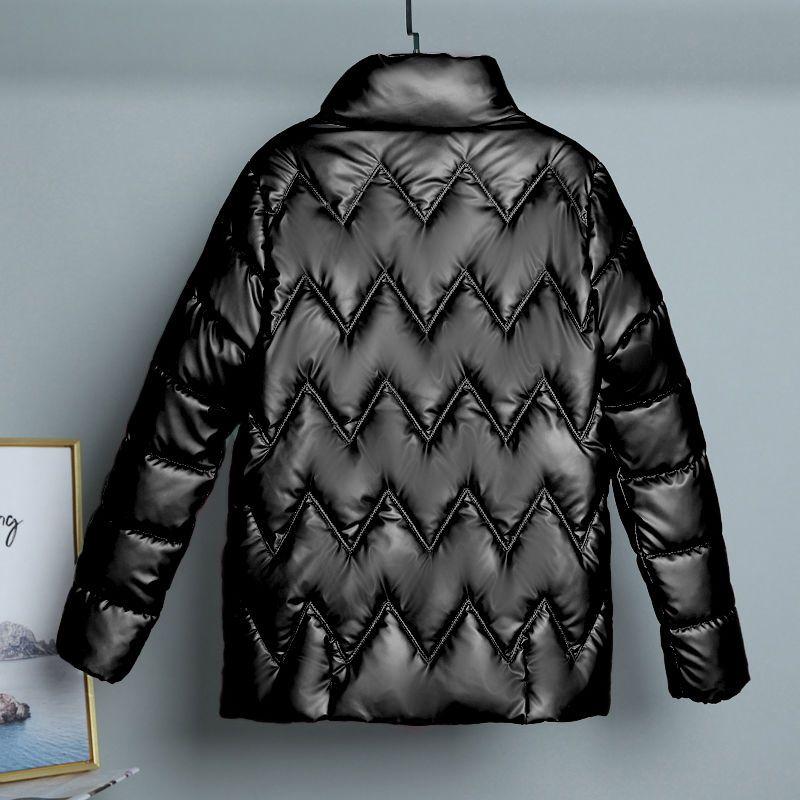 Новое поступление, женское короткое хлопковое пальто с воротником-стойкой, утолщенная и повседневная свободная зимняя куртка