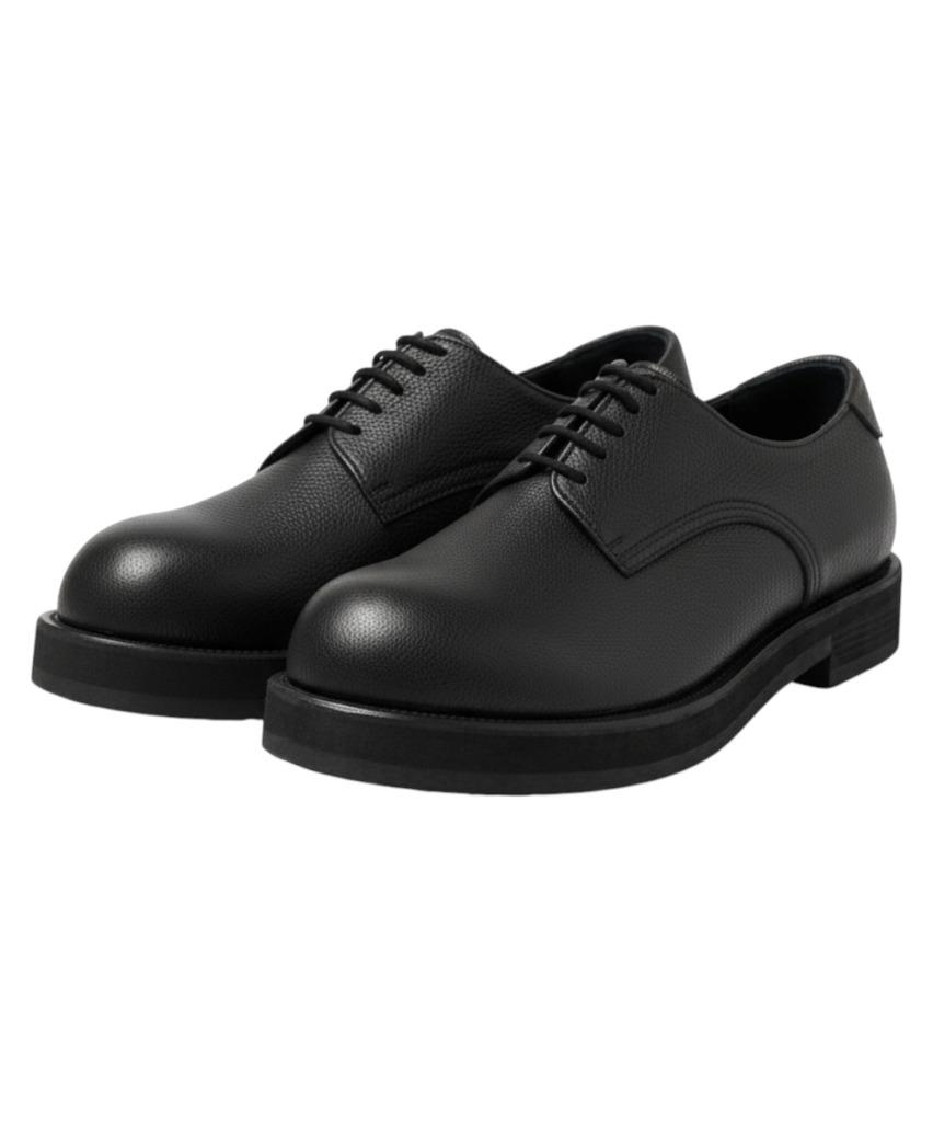 Coreofalchemy Plain Derby Cowhide Vibram 6Cm Height Increasing Blacknoir16