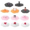 Heat-resistant Cartoon Silicone Cup Cover Water Lid Seal Leak Proof Reusable Tools