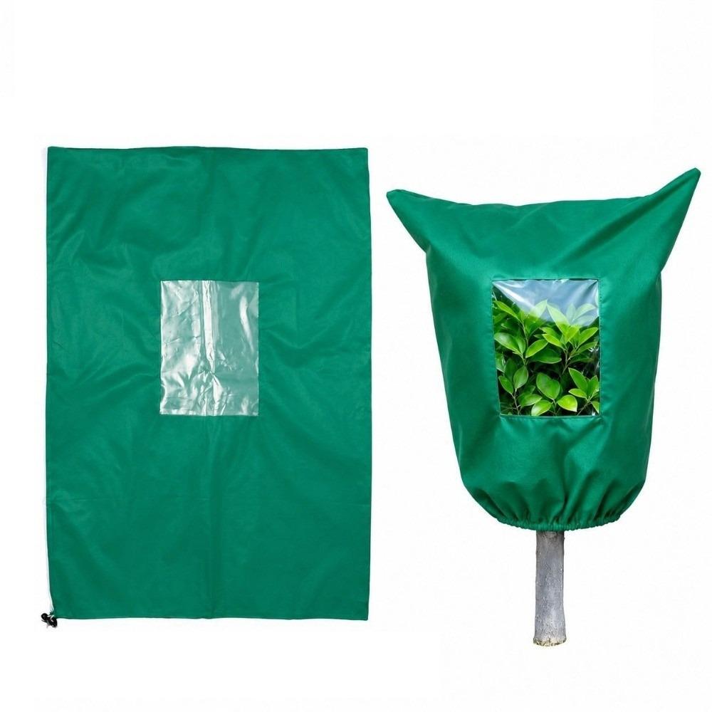 View Window Plant Protection Bag Non‑woven Freeze Protection Cover for Outdoor Plant