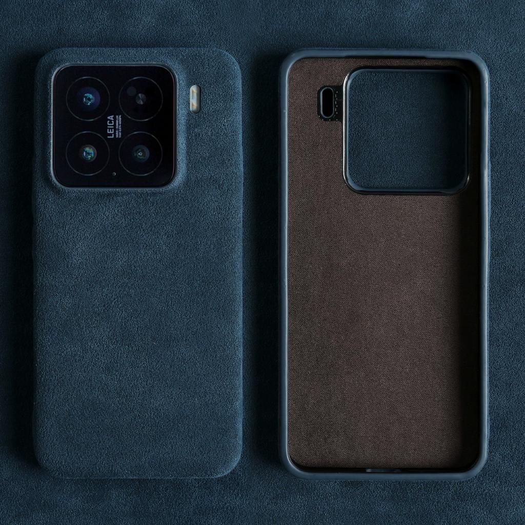 Alcantara Flip Case for Xiaomi 17 Pro Max 15 Ultra 14 13T 13 Business Slim Suede Leather Full Coverage Shockproof Cover