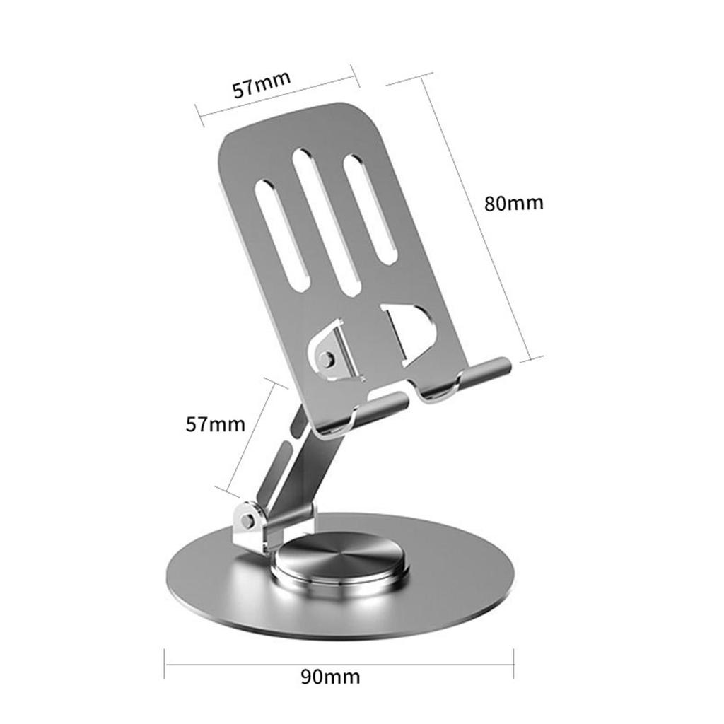 Metal 360 Rotate Mobile Phone Holder Adjustable Flexible Folding Mobile Phone Stand Mount Desktop Tablet Stand