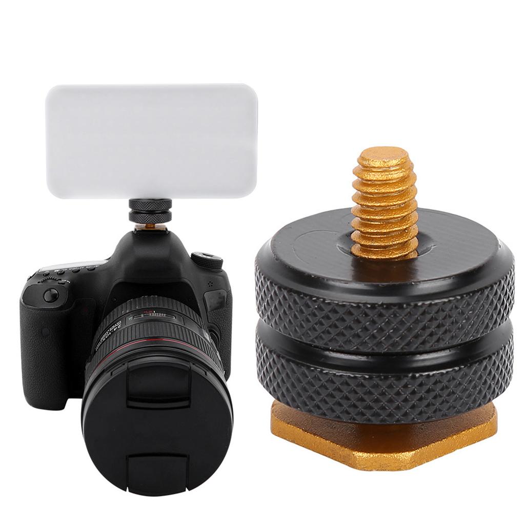 Hot Shoe 1Pc 1 4  Tripod Screw to Flash Hot Shoe Adapter Holder Mount Accessory