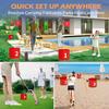 Portable Golf Practice Set Pickballs Beach Bucket Training Kit with Chipping Net Lightweight Outdoor Game for Backyard Park
