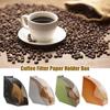 Треугольный кофейный фильтр для хранения конусных кофейных фильтров Акриловый треугольный держатель кофейного фильтра с пылезащитным чехлом для хранения