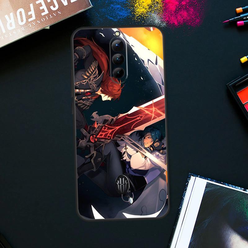 Ударный чехол Kaeya и Diluc Genshin для ZTE Nubia Red Magic 8 8S Pro Plus RedMagic 9 Pro Plus 6 7 6S 7S Pro 5S 6R 5G