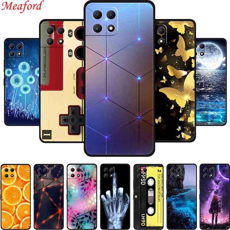 For T-Mobile REVVL 7 Case REVVL7 Black Silicone Soft Back Cover Case For T-Mobile T Phone 2 5G Phone Case Cover 6.58" TPhone2