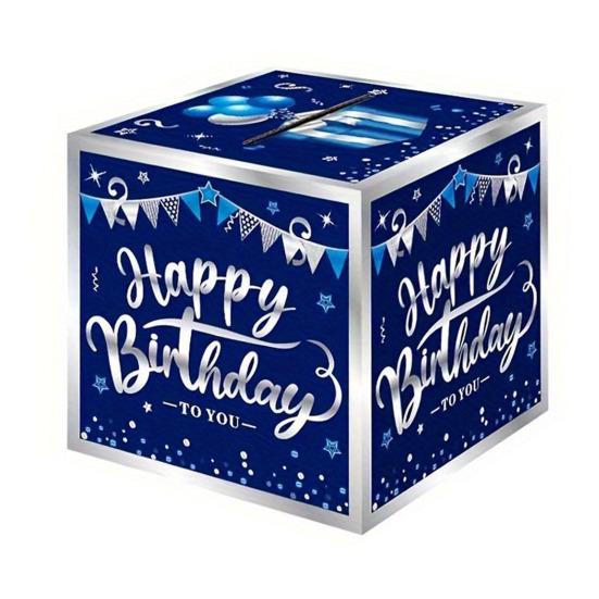 День рождения подарочный футляр для денег, сюрприз, взрывной денежный мешочек с тягой