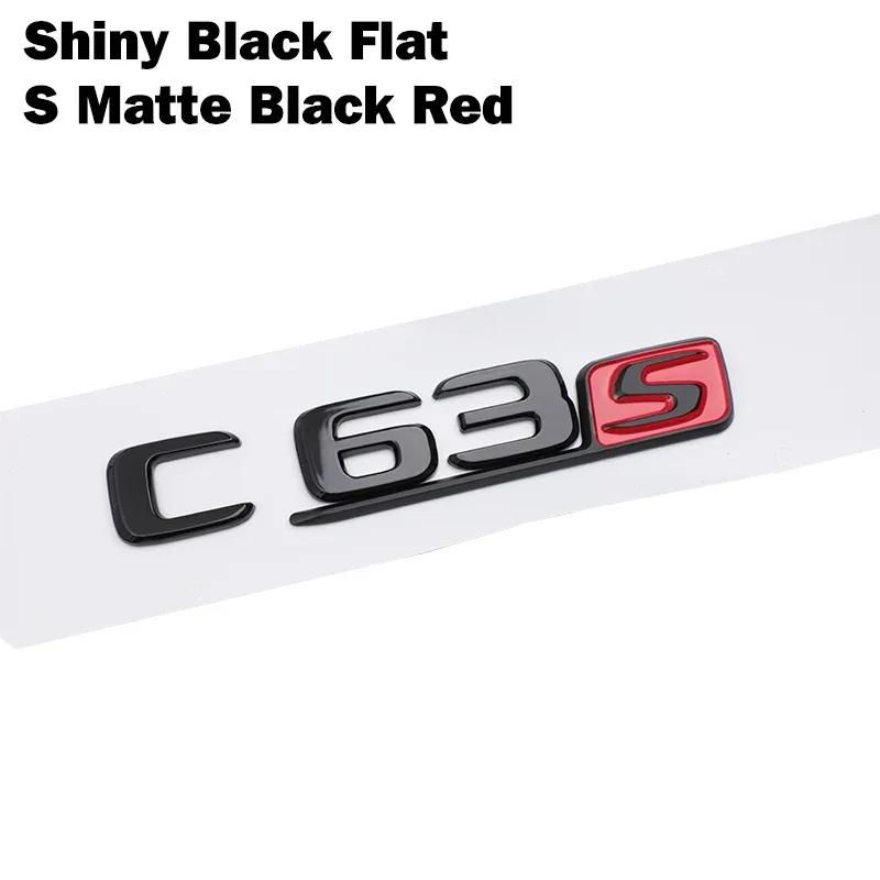Car Tuning For Mercedes Benz AMG C Class W204 W205 C63 C63S Letter Logo 3D ABS Sticker Car Rear Trunk Emblem Nameplate Decals QX8