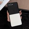 Роскошный чехол для телефона из кожи с узором личи для Samsung Galaxy Z Flip 7 6 5 4 3 5G, противоударный мягкий чехол для ZFlip6 Flip5 Flip4