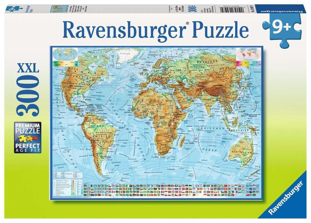 300-piece jigsaw puzzle, World Map, Politische Weltkarte (49 x 36 cm)