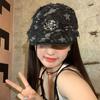 Нишевый панк-стираный старые звезды ковбойский берет женская летняя шляпа газетчика с изображением лица шляпа с утиным языком вперед