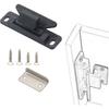 Universal Nylon Metal Cupboard Door Catch Drawer Latch for RV Boat Cupboard Doors, Black