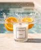 soy candle with a wooden wick + ORANGE